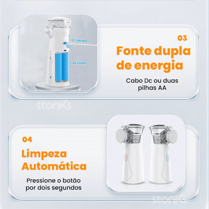 Inalador Nebulizador Portátil AIR FREE.✅ 🔥 ÚLTIMAS UNIDADES 🔥 - Click Compre