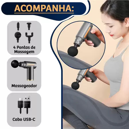 Massageador Elétrico Profissional de Alta Frequência para Relaxamento Muscular. - Click Compre