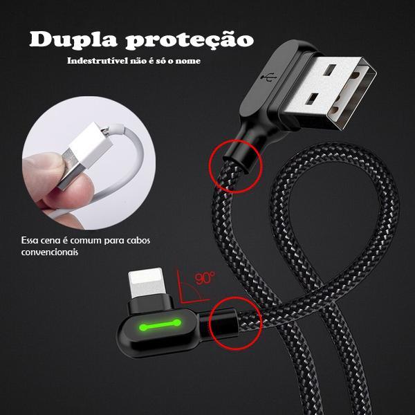 Carregador para iPhone - USB C - Micro-USB | Cabo Titã™ - Click Compre