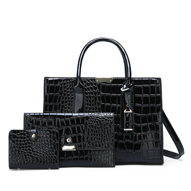BOLSA FEMININA MODELO NELLY + 2 CARTEIRAS DE BRINDE - COMBOOOOO - Click Compre