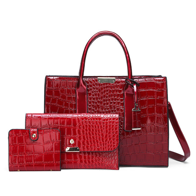 BOLSA FEMININA MODELO NELLY + 2 CARTEIRAS DE BRINDE - COMBOOOOO - Click Compre