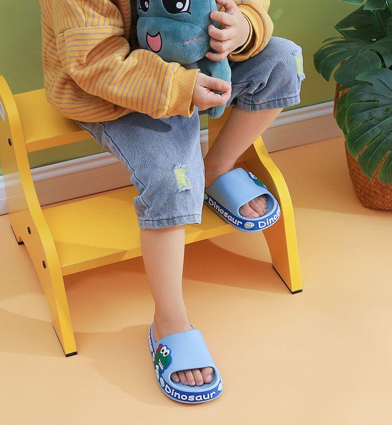 Chinelo Infantil Anti-Derrapante Dino Crocks - Click Compre