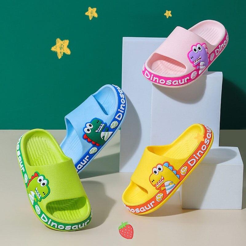 Chinelo Infantil Anti-Derrapante Dino Crocks - Click Compre