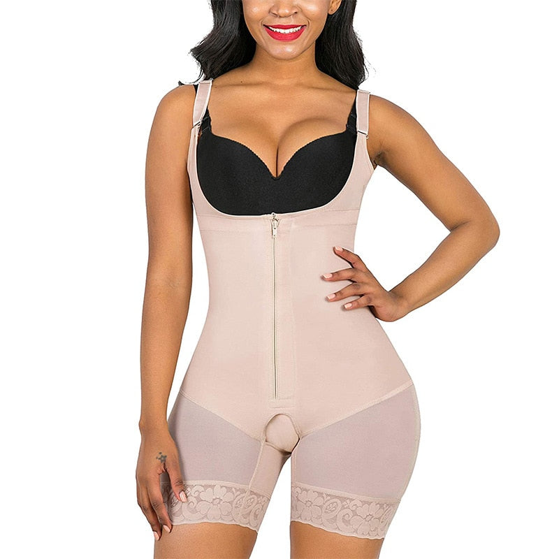 Bodysuit modelador com zíper - Click Compre