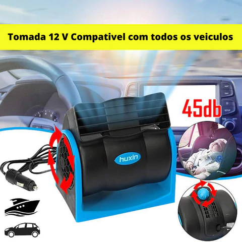 Climatizador Automotivo Ajustável sem ruídos Portátil - Click Compre