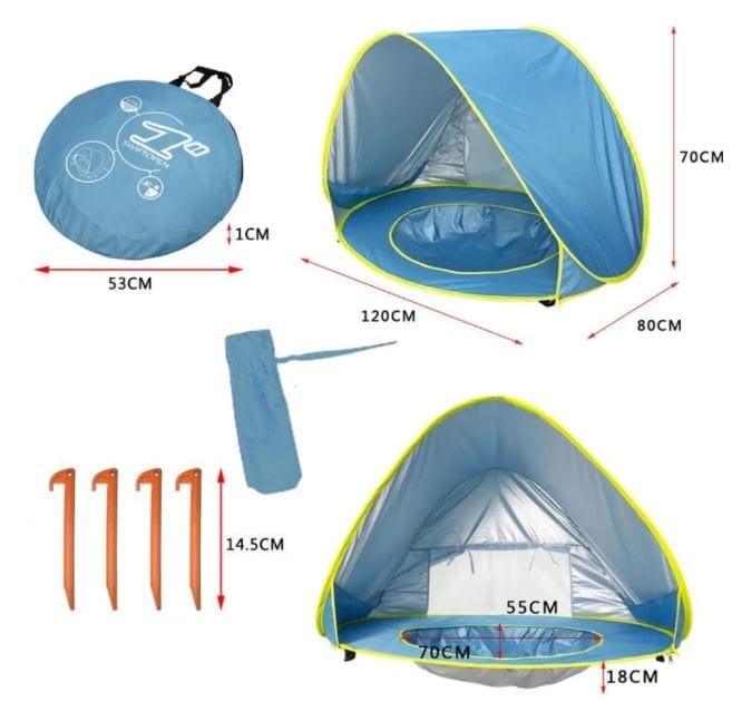 Barraca Bebê com Proteção UV - Tenda Kids - Click Compre