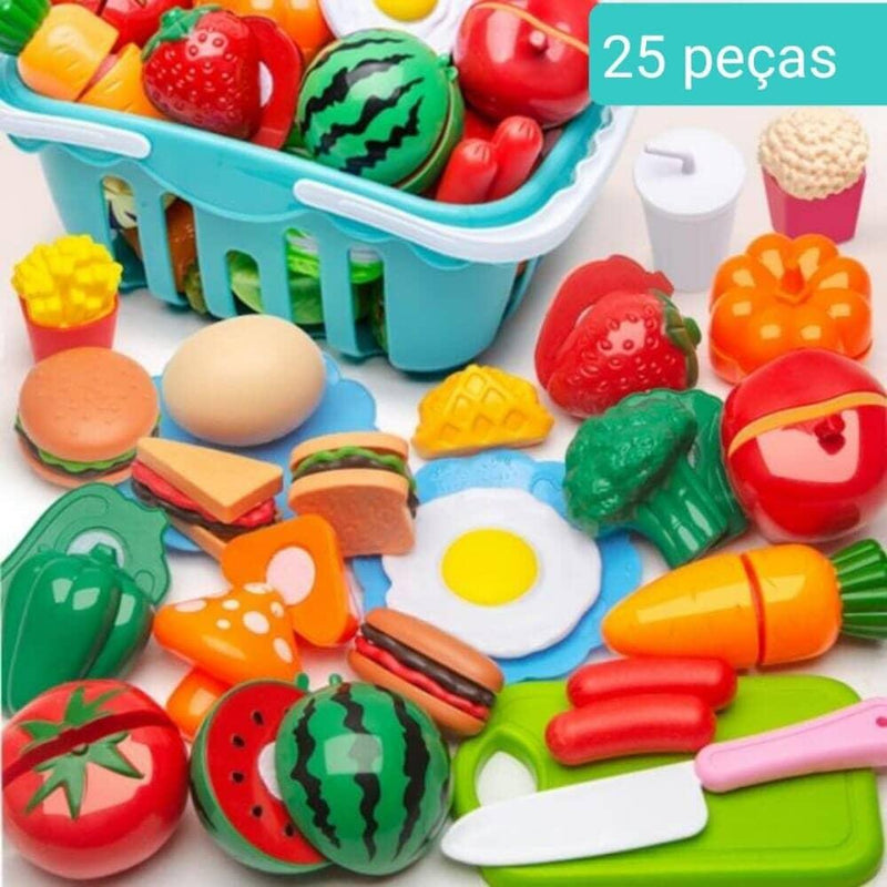 Conjunto de Comidas - Brinquedo de comidinhas divertidas para sua criança - Click Compre