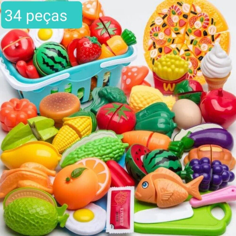 Conjunto de Comidas - Brinquedo de comidinhas divertidas para sua criança - Click Compre