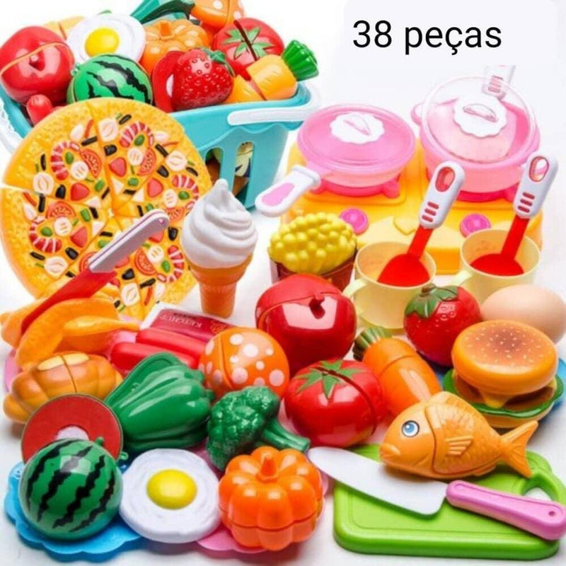 Conjunto de Comidas - Brinquedo de comidinhas divertidas para sua criança - Click Compre