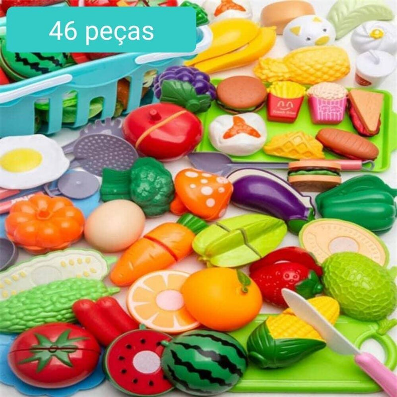 Conjunto de Comidas - Brinquedo de comidinhas divertidas para sua criança - Click Compre