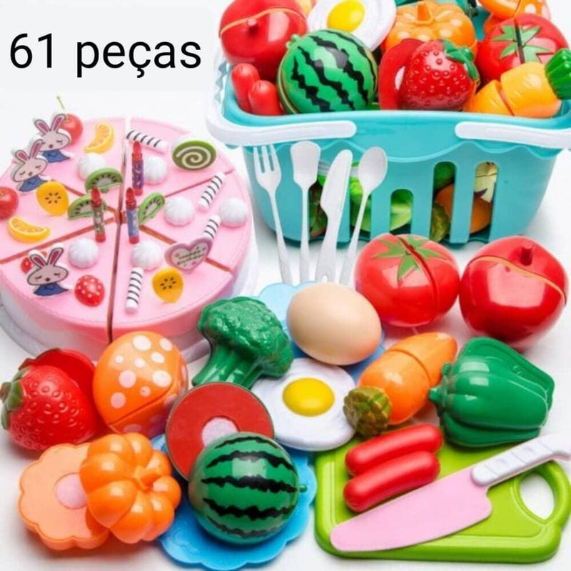 Conjunto de Comidas - Brinquedo de comidinhas divertidas para sua criança - Click Compre