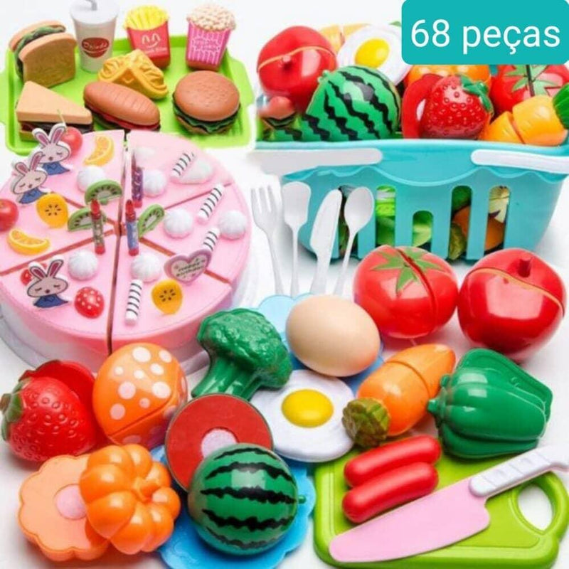 Conjunto de Comidas - Brinquedo de comidinhas divertidas para sua criança - Click Compre