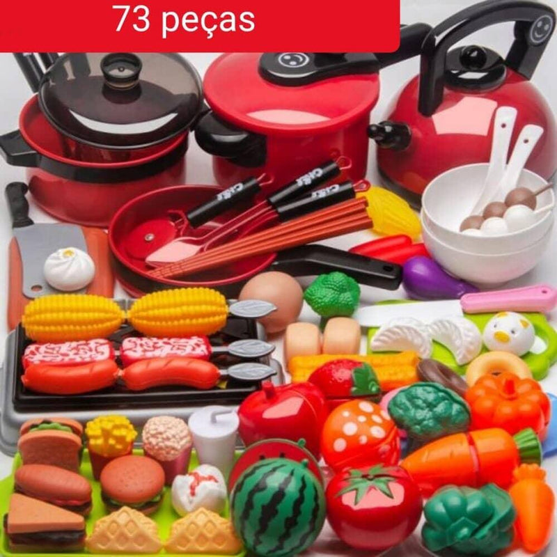 Conjunto de Comidas - Brinquedo de comidinhas divertidas para sua criança - Click Compre