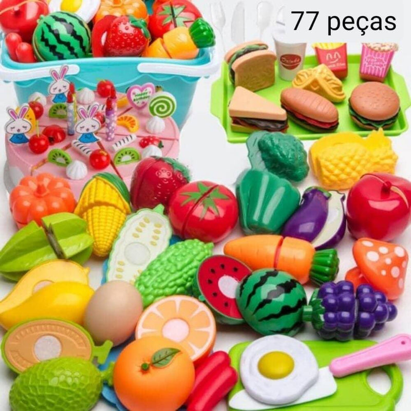 Conjunto de Comidas - Brinquedo de comidinhas divertidas para sua criança - Click Compre